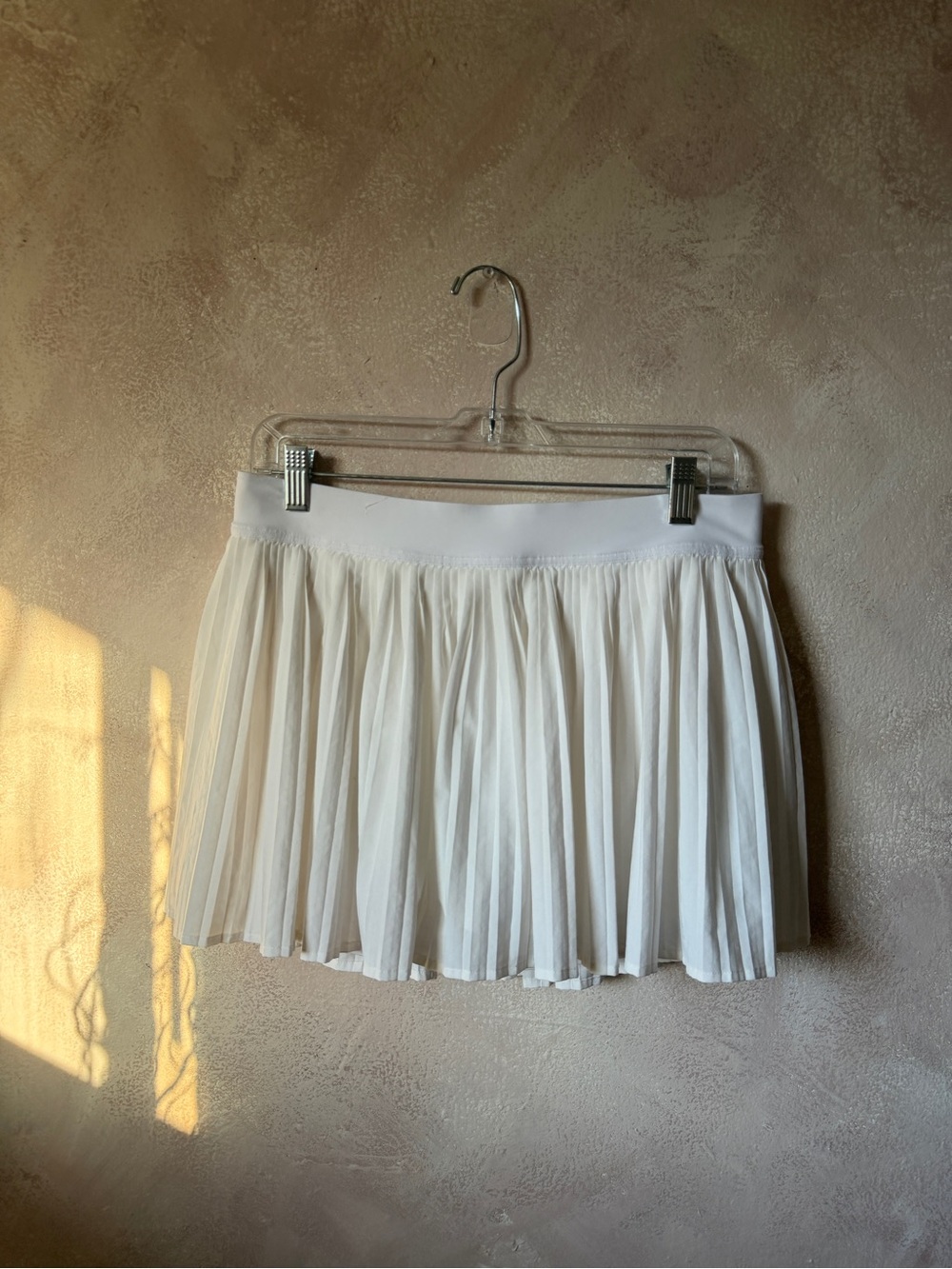 lululemon athletica White Pleated Mini Skirt